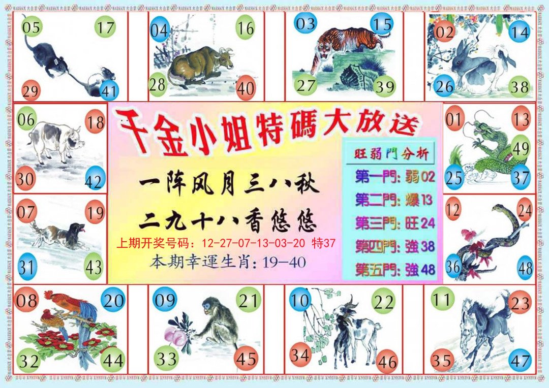 2024219期千金小姐B版