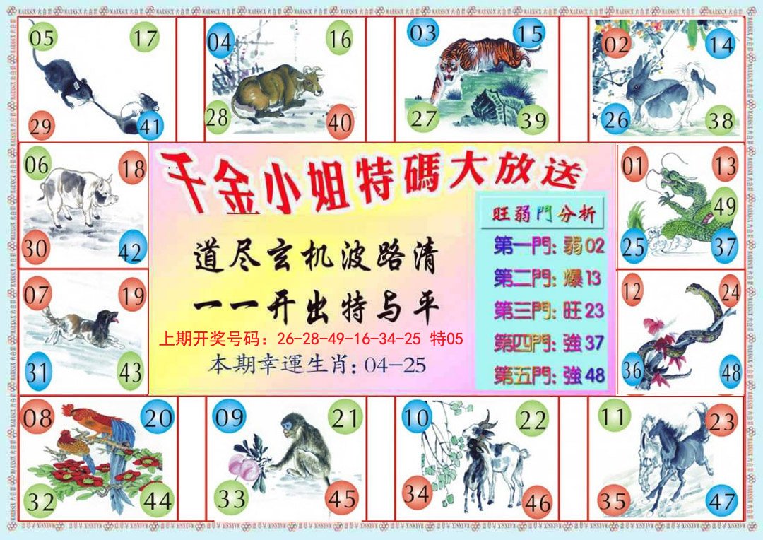 2024230期千金小姐B版