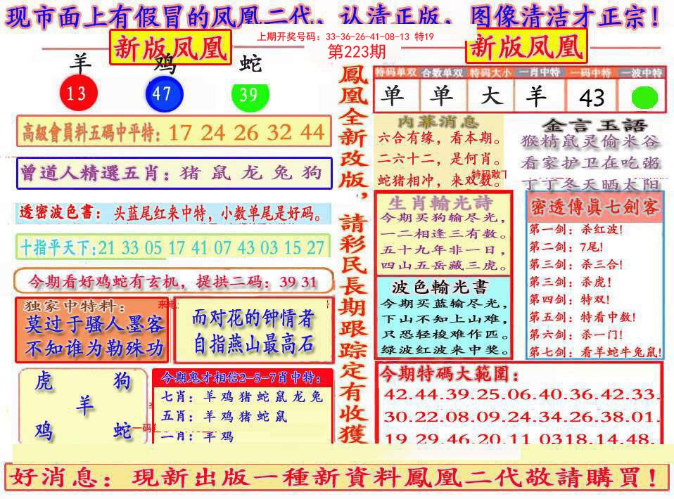 2024223期另二代凤凰报