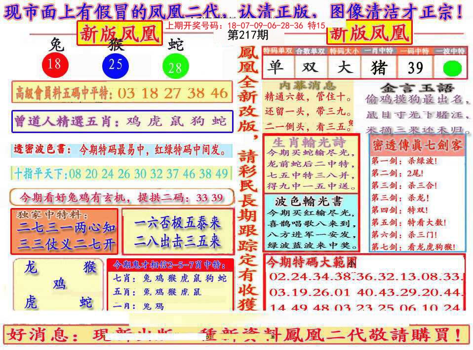 2024217期另二代凤凰报