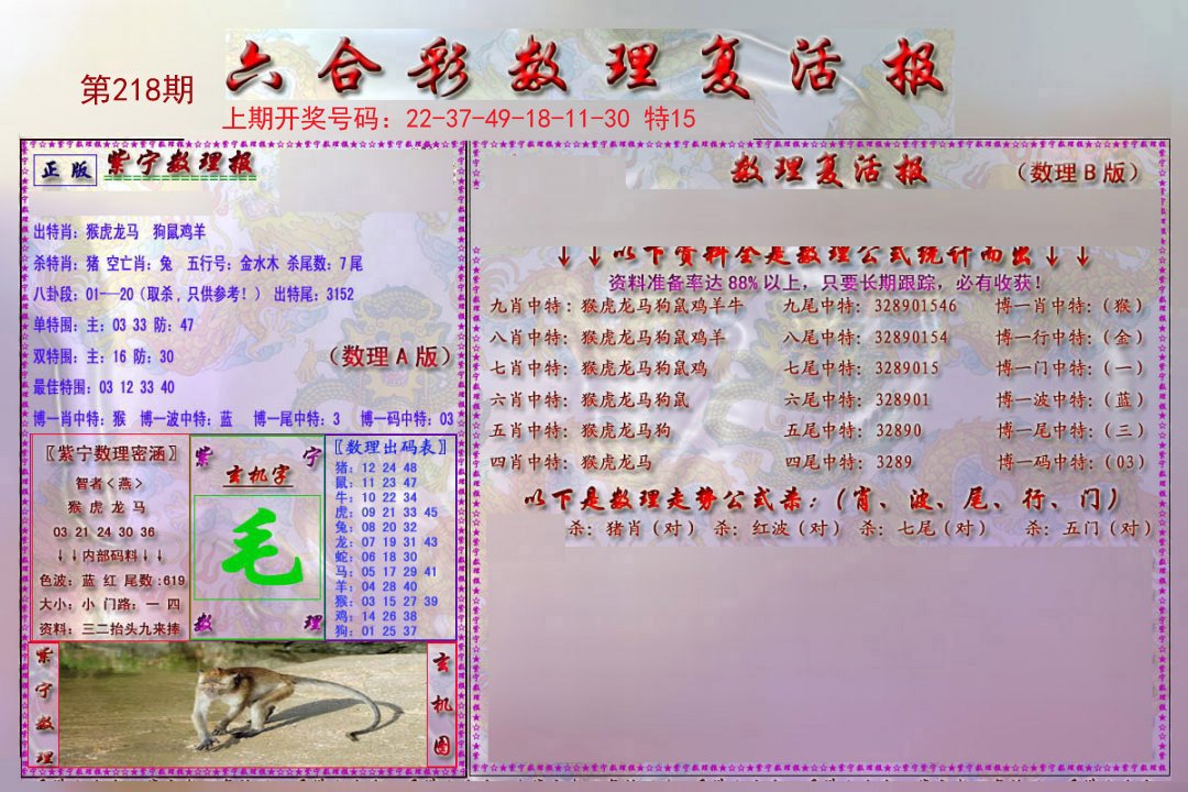 2024218期数理复活报