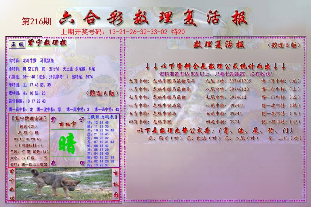 2024216期数理复活报