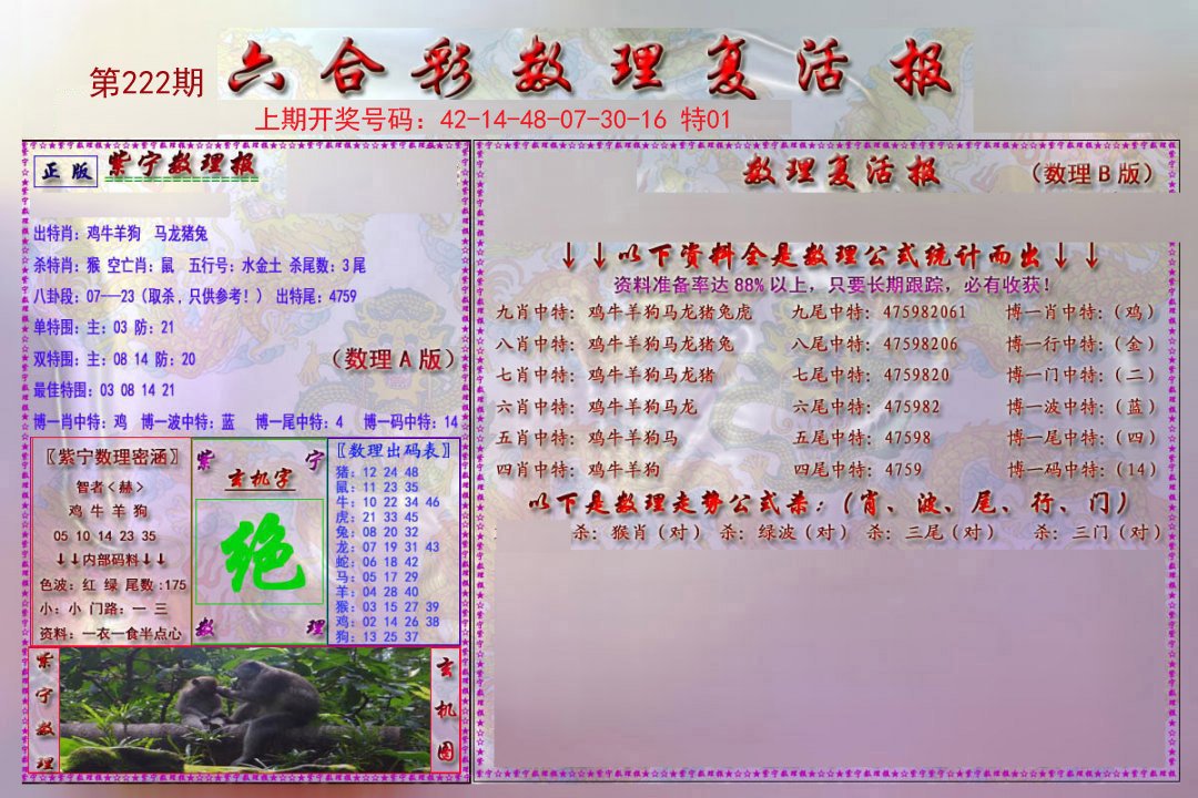2024222期数理复活报
