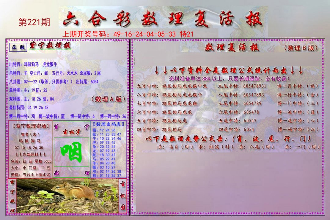 2024221期数理复活报