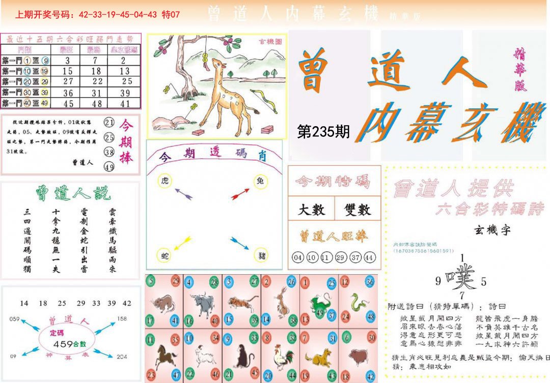 2024235期曾道人内幕精华版