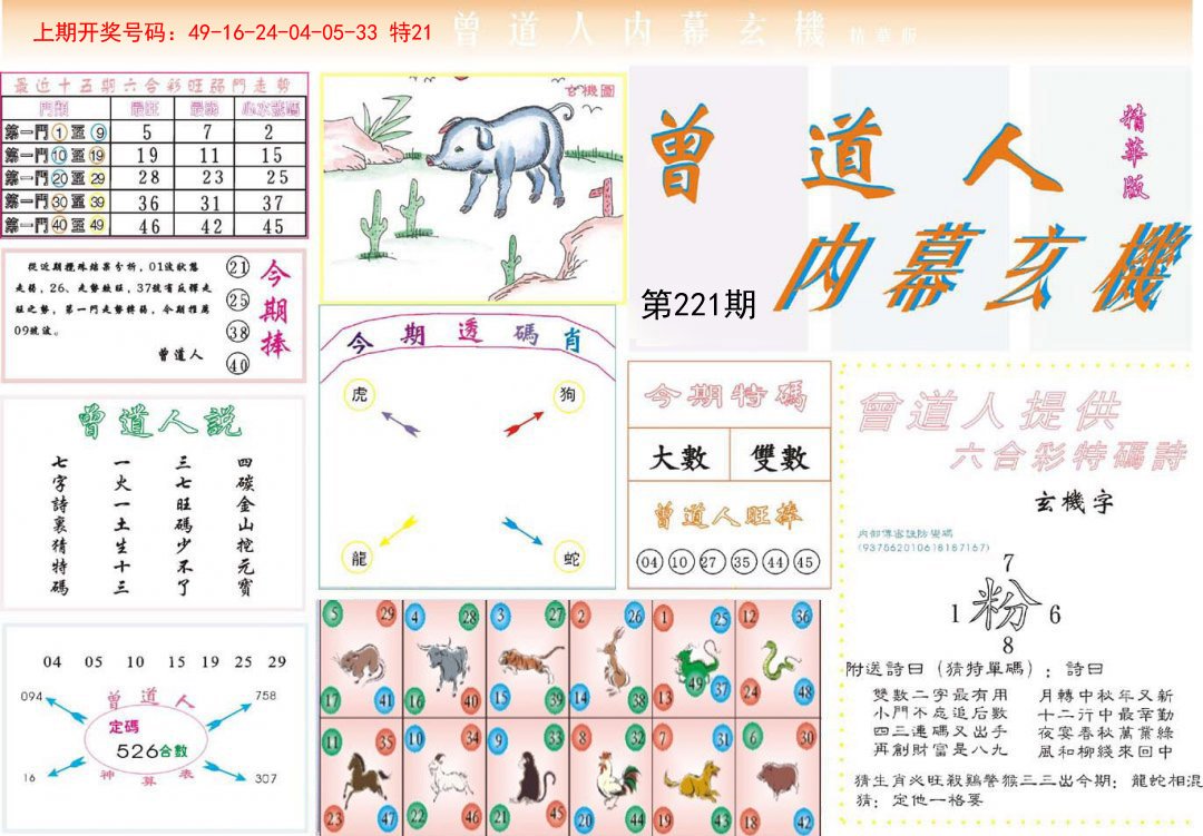 2024221期曾道人内幕精华版