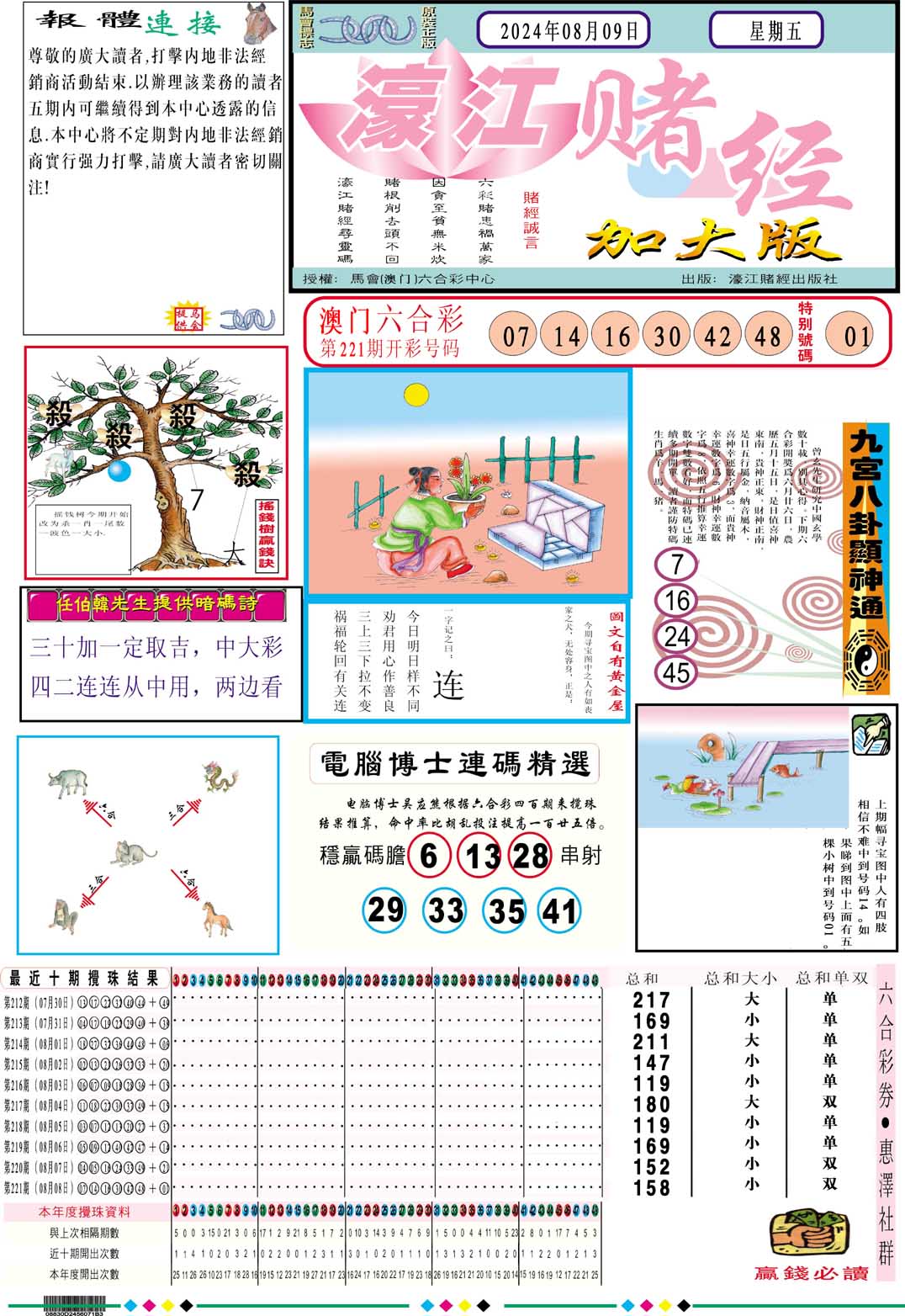 2024222期濠江赌经A加大版