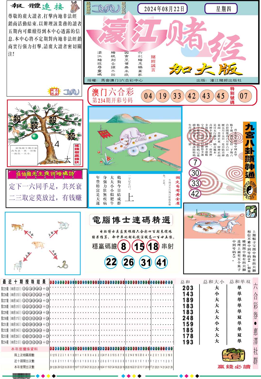 2024235期濠江赌经A加大版