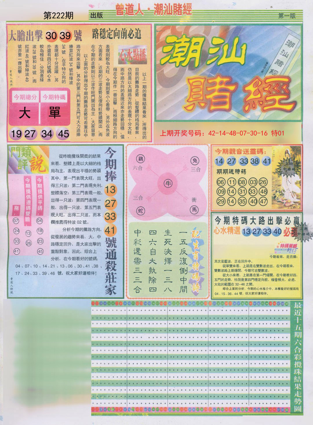 2024222期潮汕赌经A