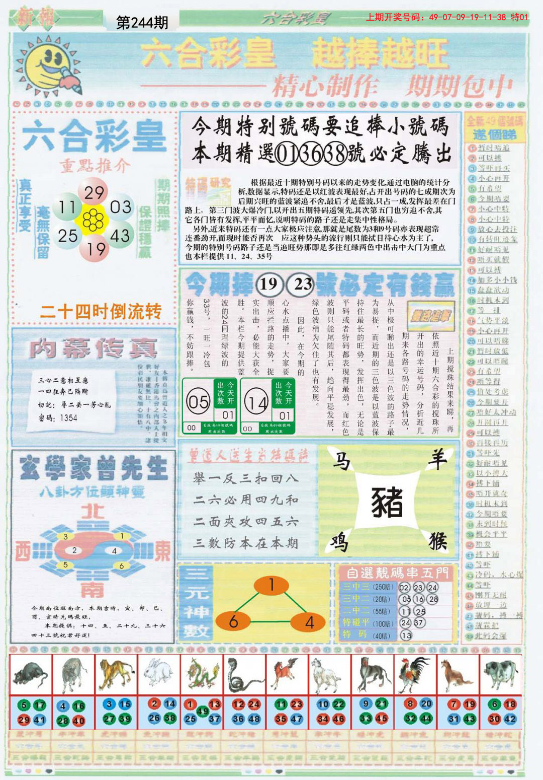 2024244期六合彩皇B
