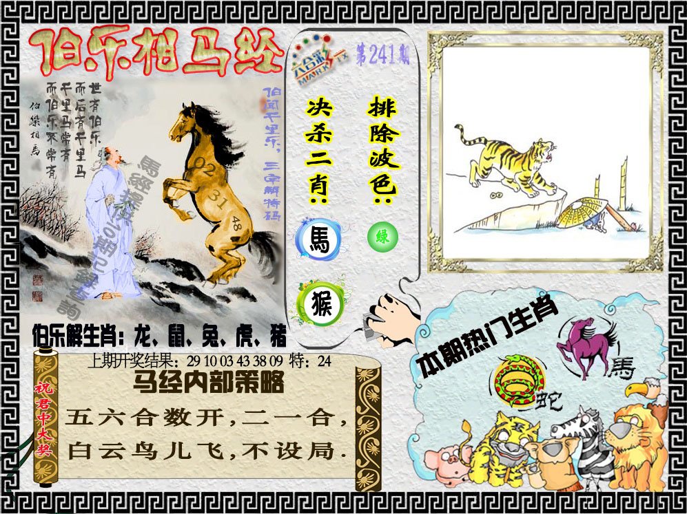 2024241期伯乐相马经