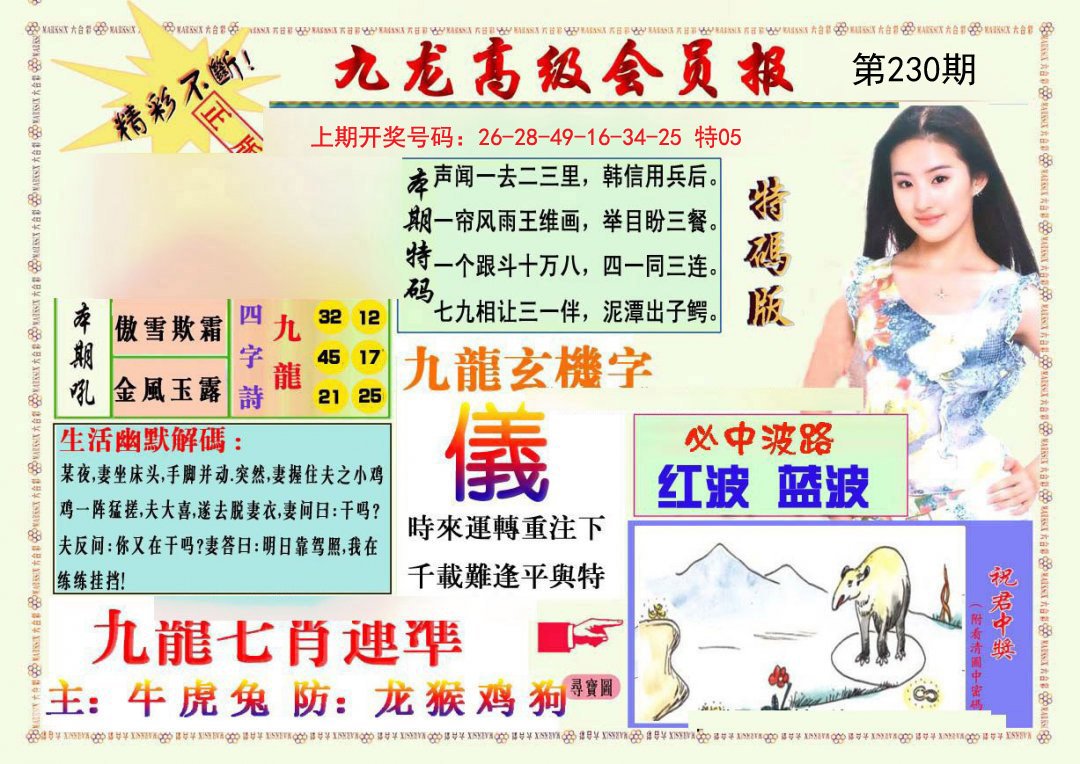 2024230期九龙高级会员报