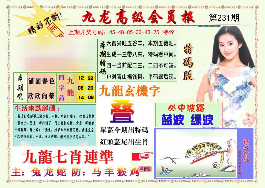 2024231期九龙高级会员报
