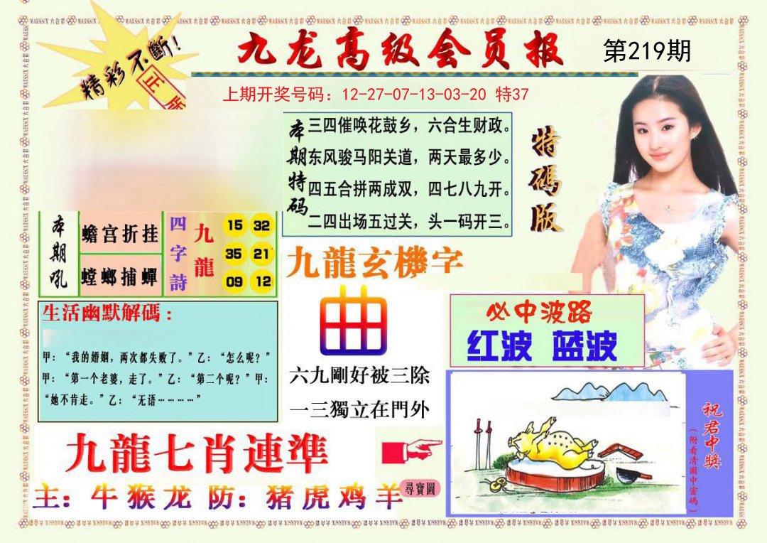 2024219期九龙高级会员报
