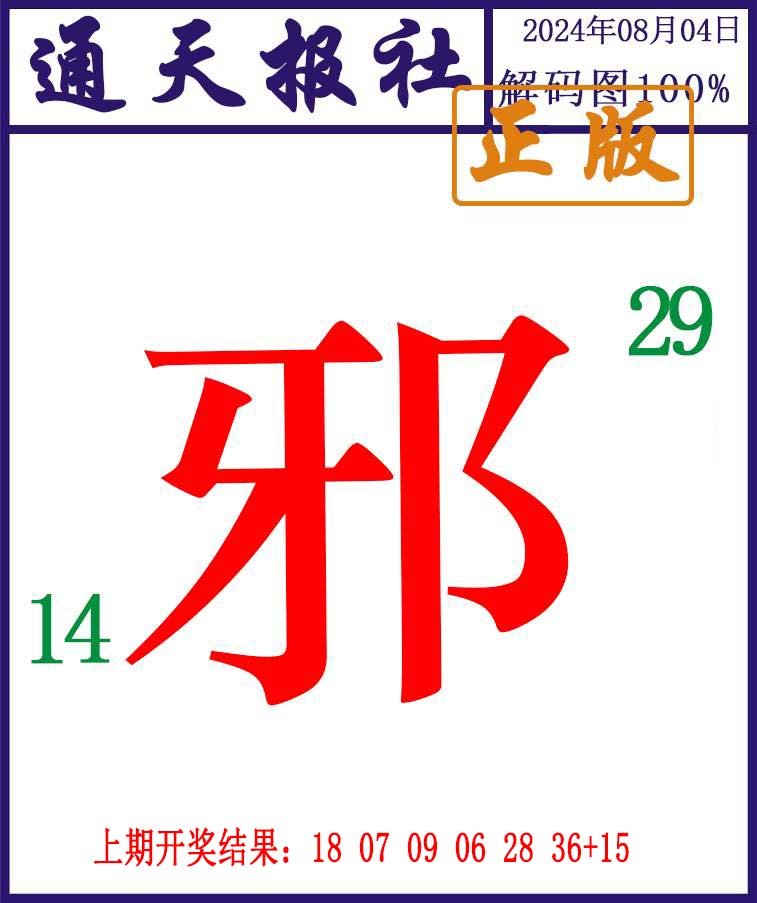 2024217期通天报解码图