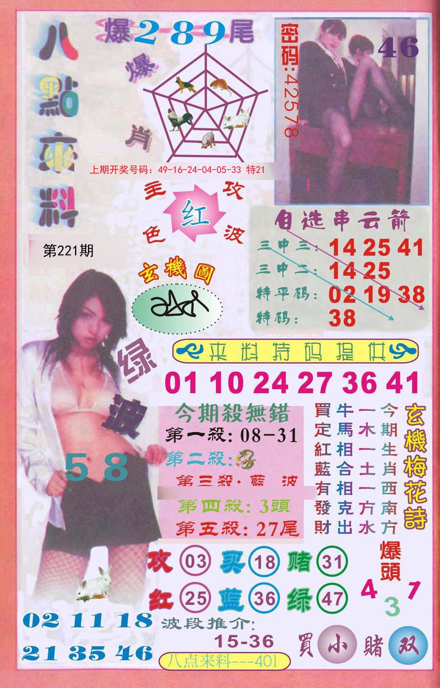 2024221期传真八点来料