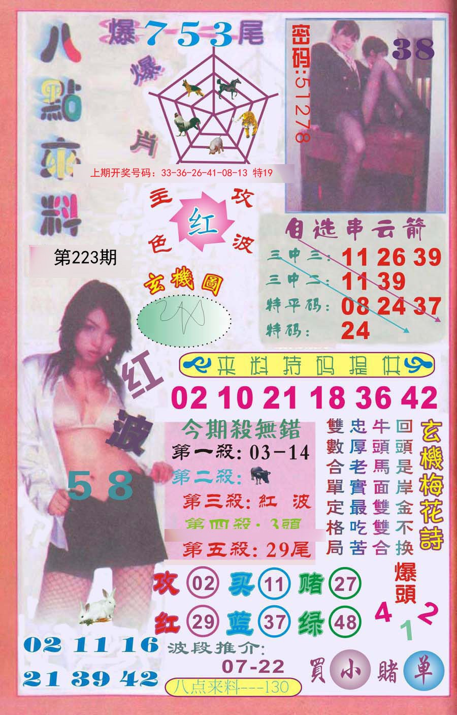 2024223期传真八点来料