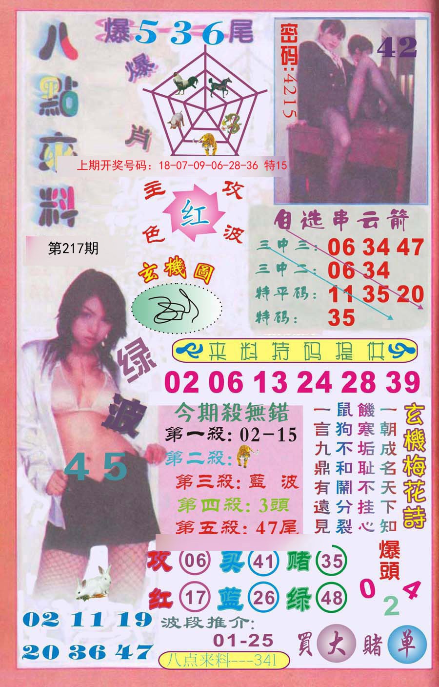 2024217期传真八点来料