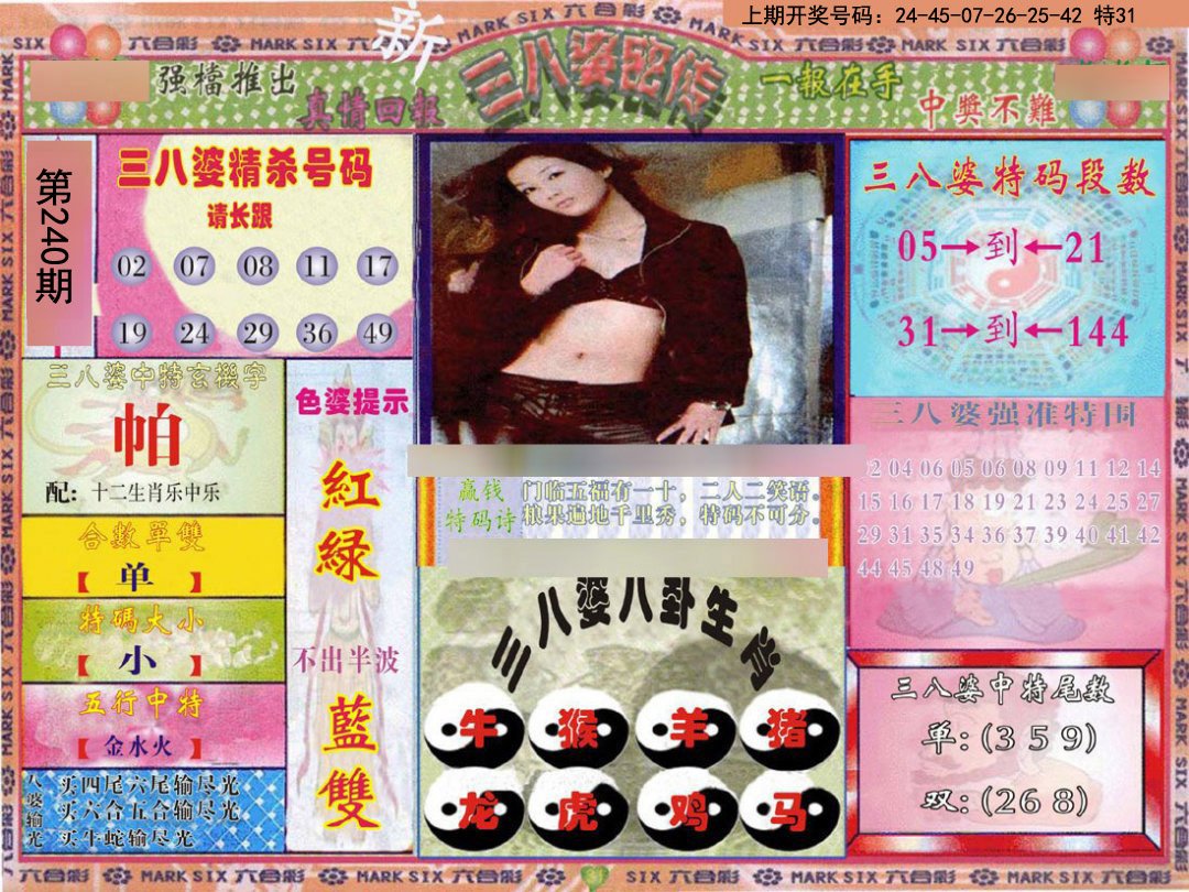 2024240期三八婆密报