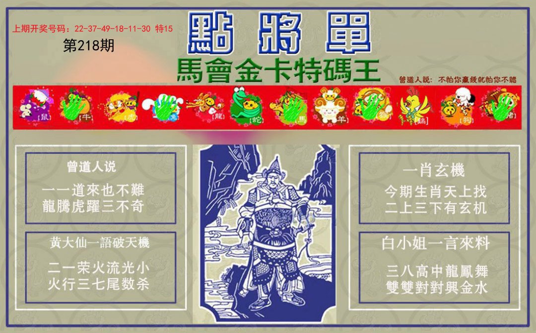 2024218期点将单
