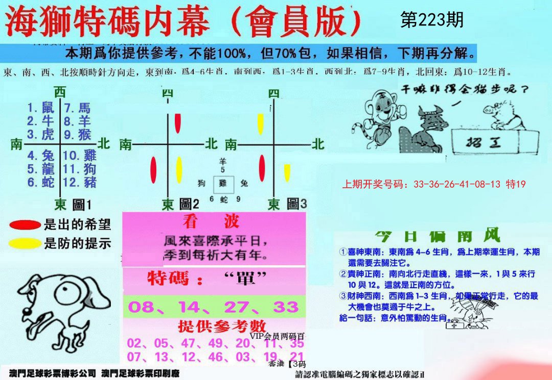 2024223期另版海狮特码内幕报