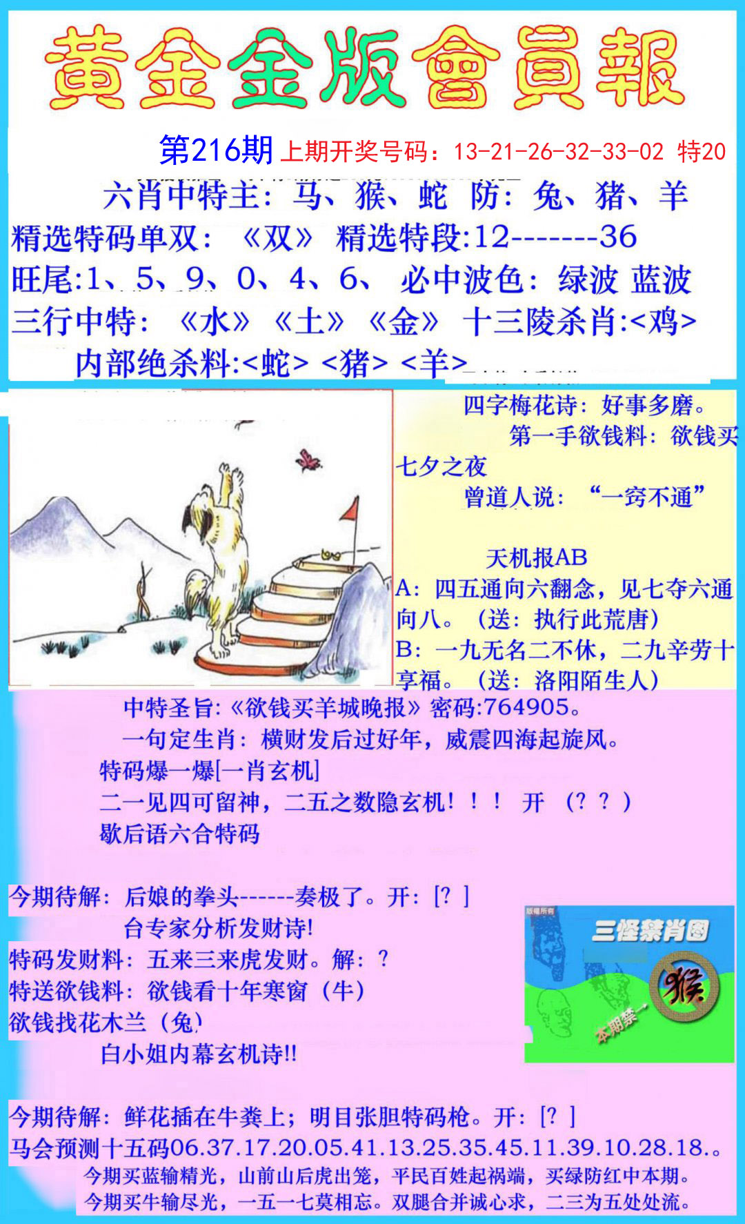 2024216期黄金金版会员报