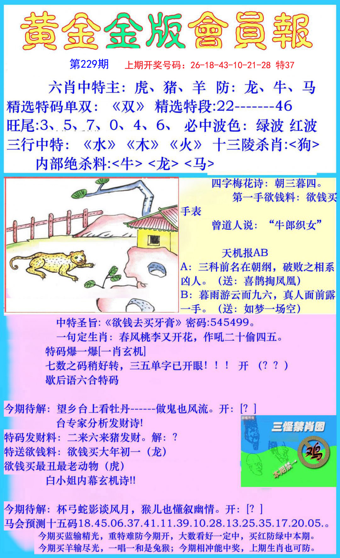 2024229期黄金金版会员报