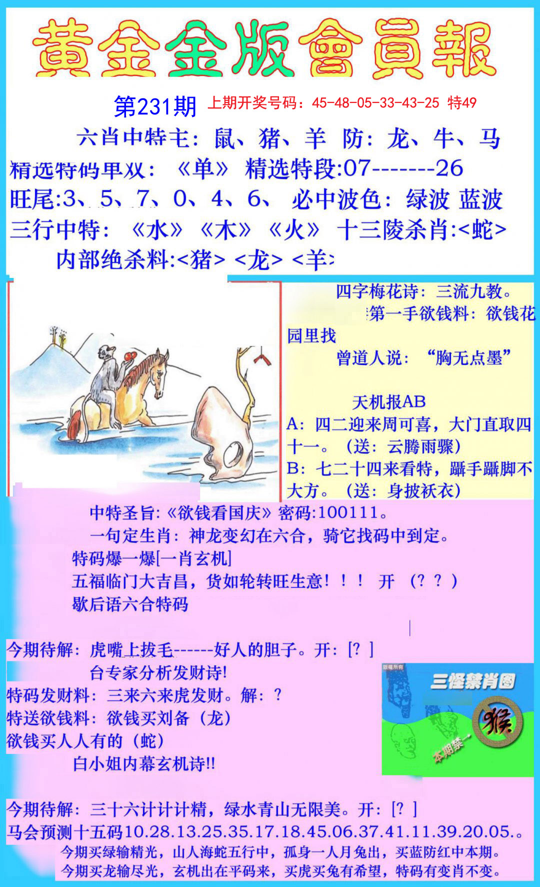 2024231期黄金金版会员报