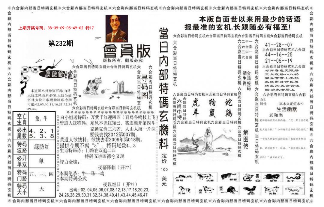 2024232期当日特码玄机报