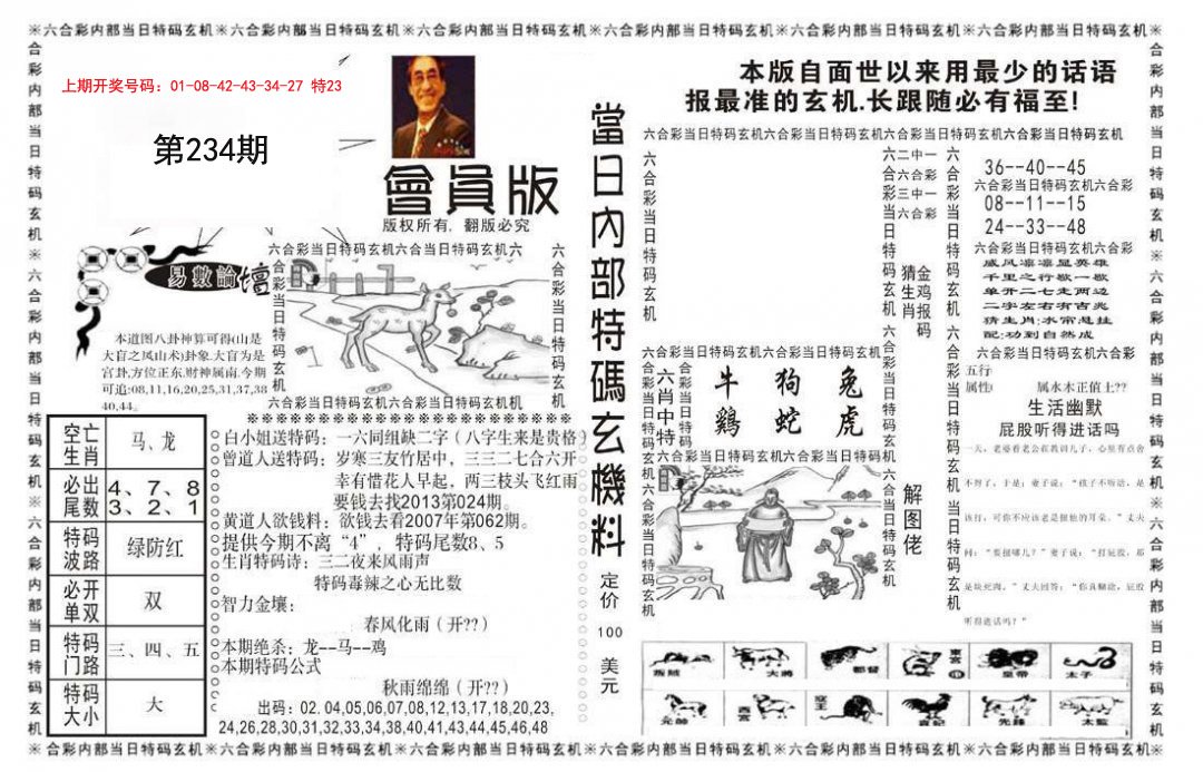2024234期当日特码玄机报