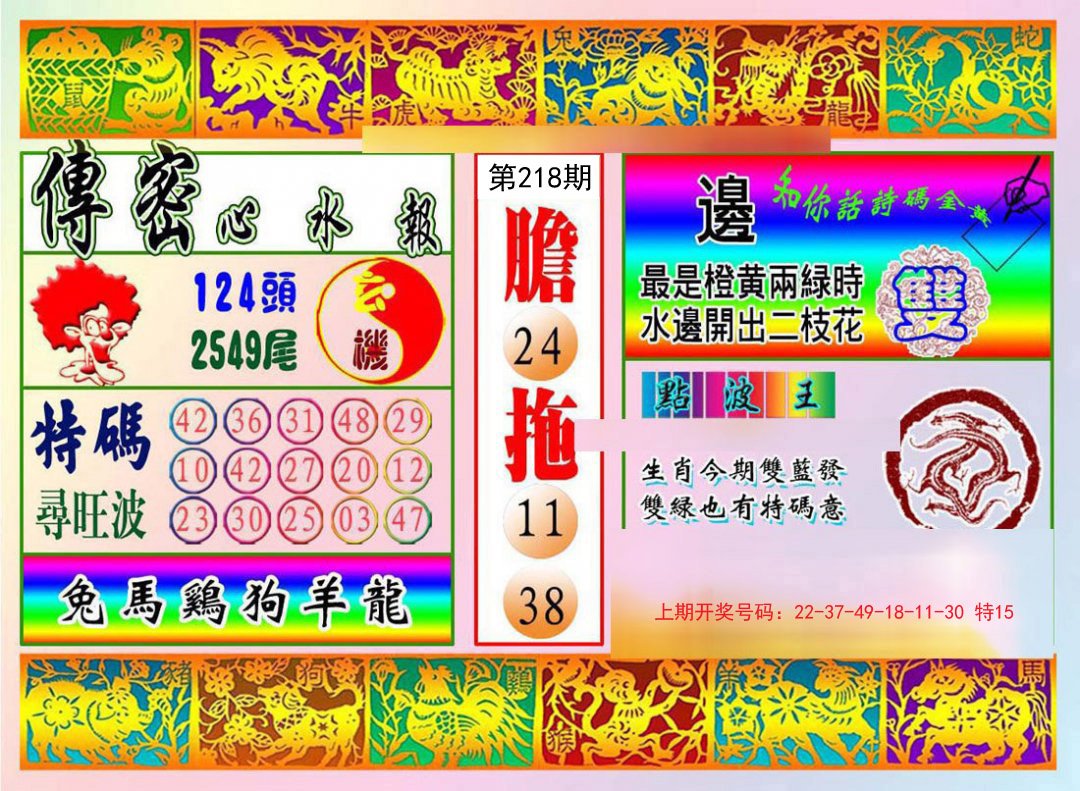 2024218期传密心水报