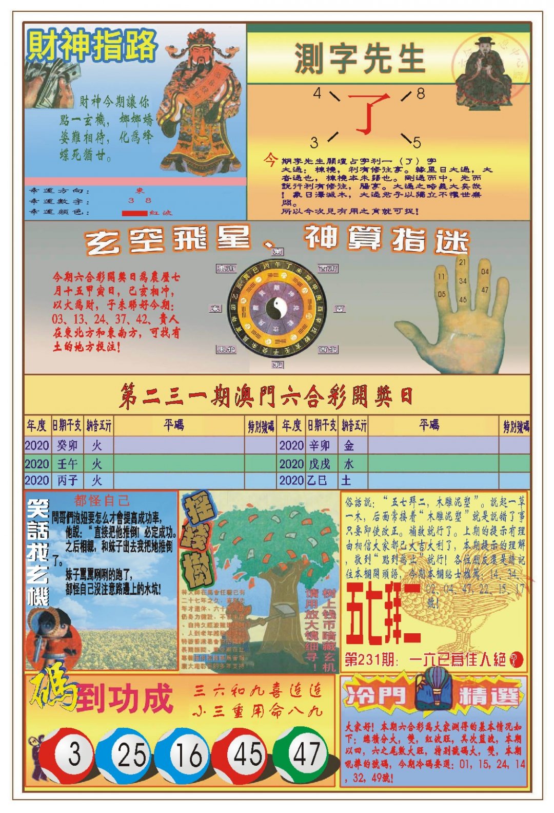 2024231期(新版)四柱预测B