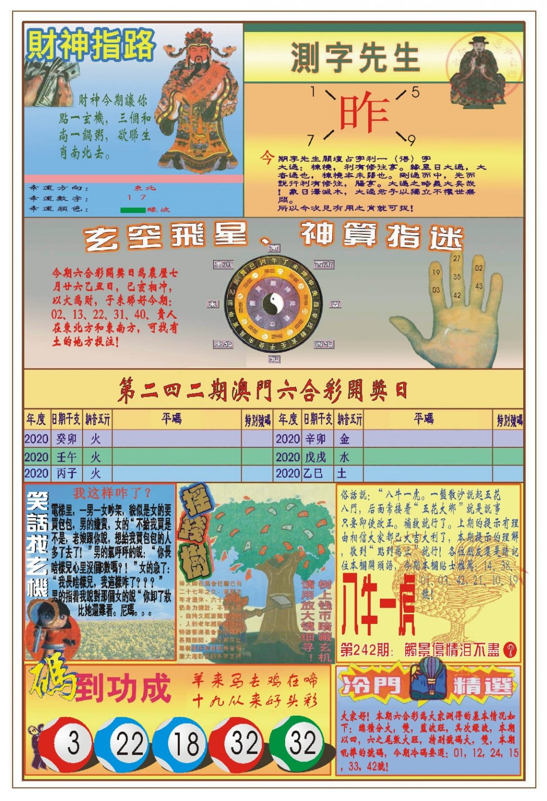 2024242期(新版)四柱预测B