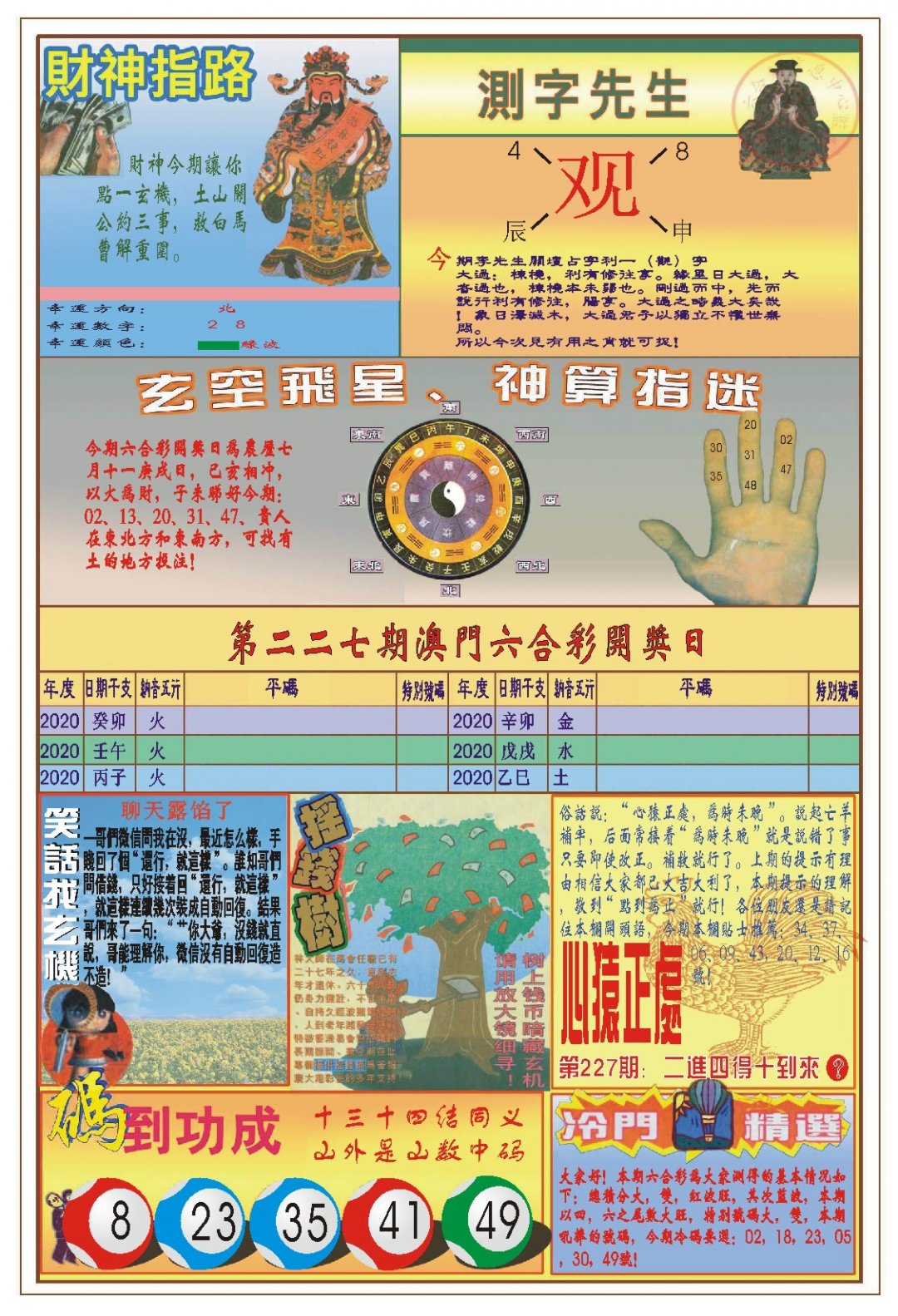 2024227期(新版)四柱预测B