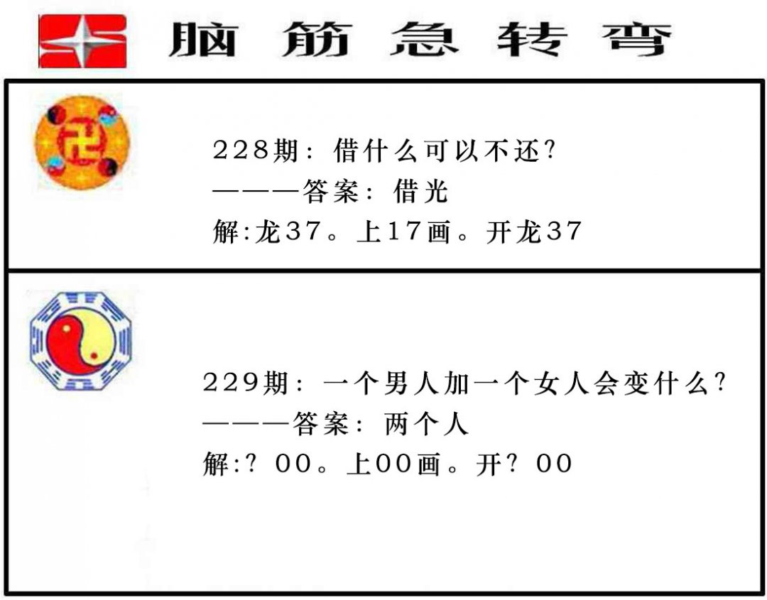 2024229期脑筋急转弯