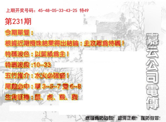 2024231期嘉云公司电传