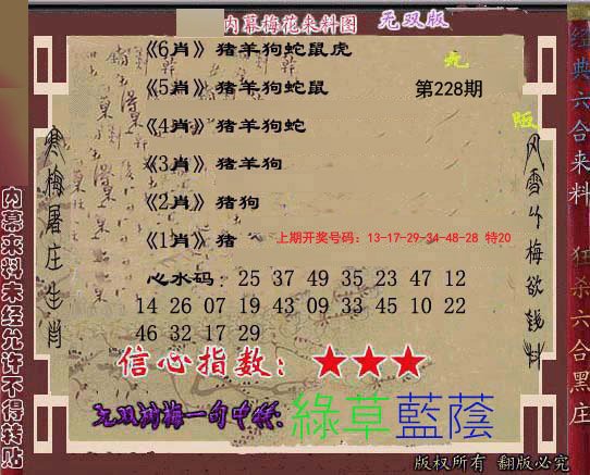 2024228期独家梅花来料