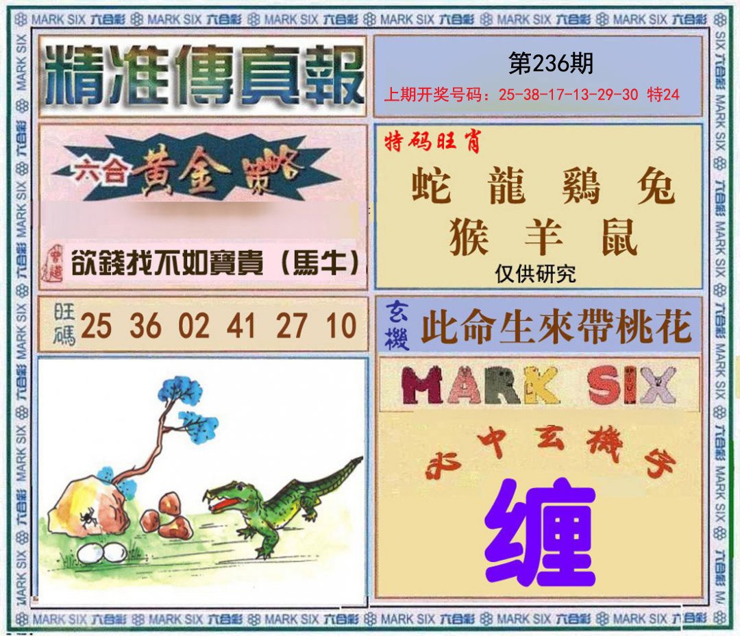 2024236期精准<傳真報>