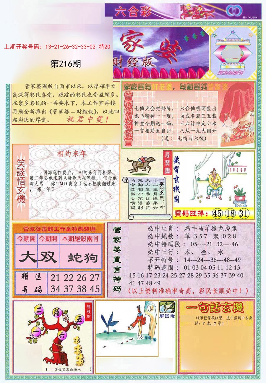2024216期管家婆财经版