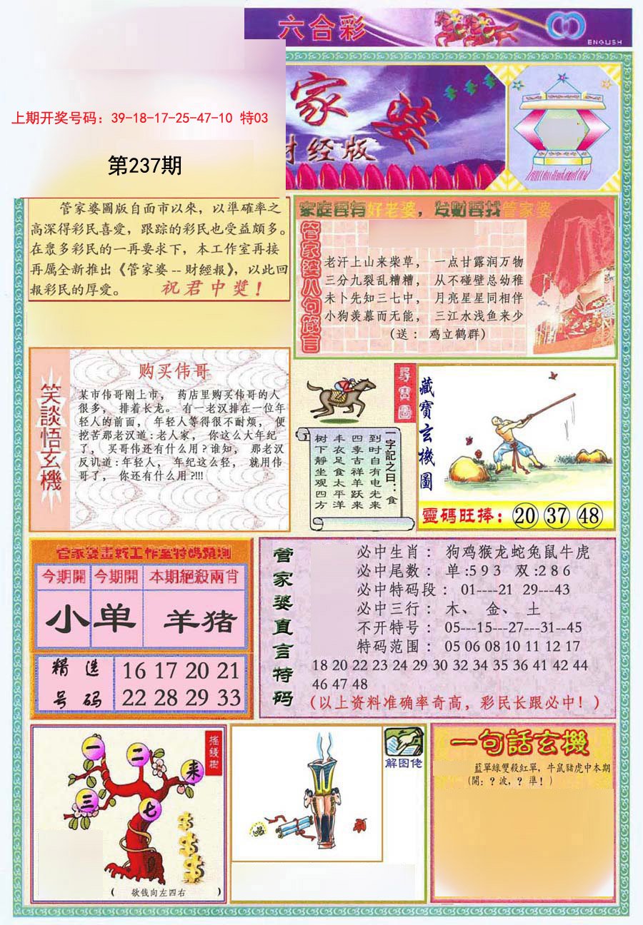2024237期管家婆财经版