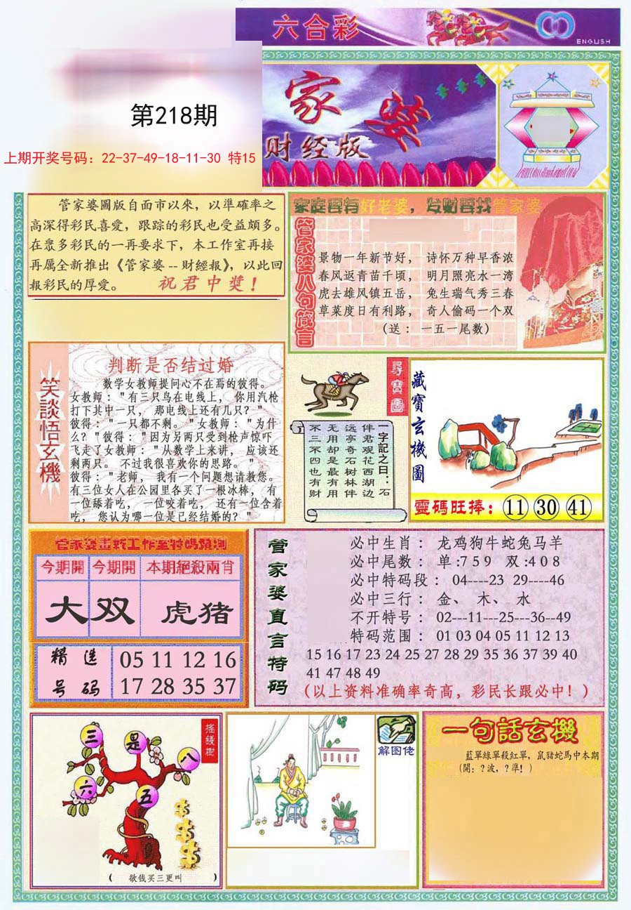 2024218期管家婆财经版