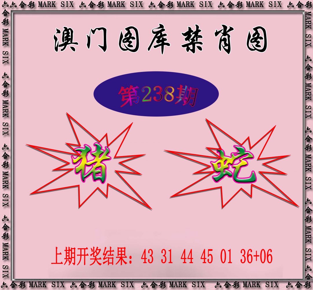 2024238期统一禁肖图