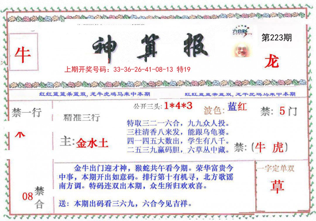 2024223期神算报
