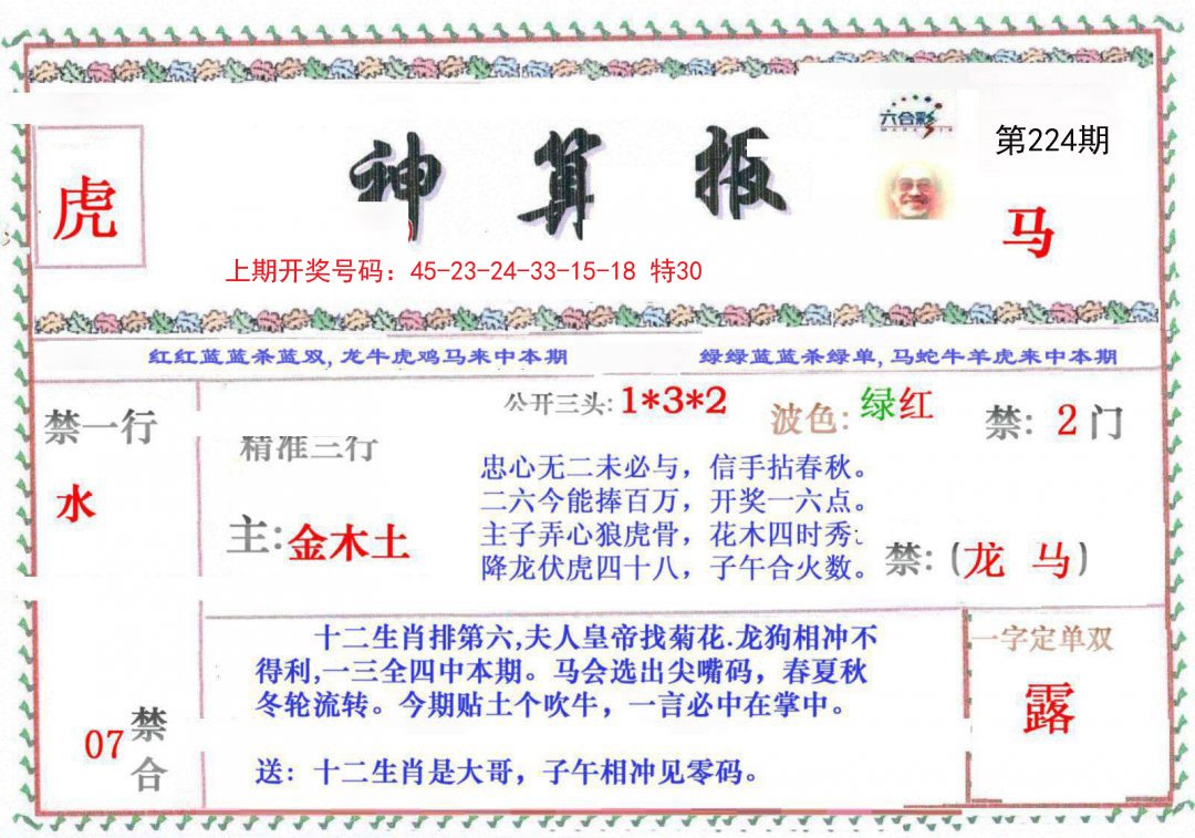 2024224期神算报