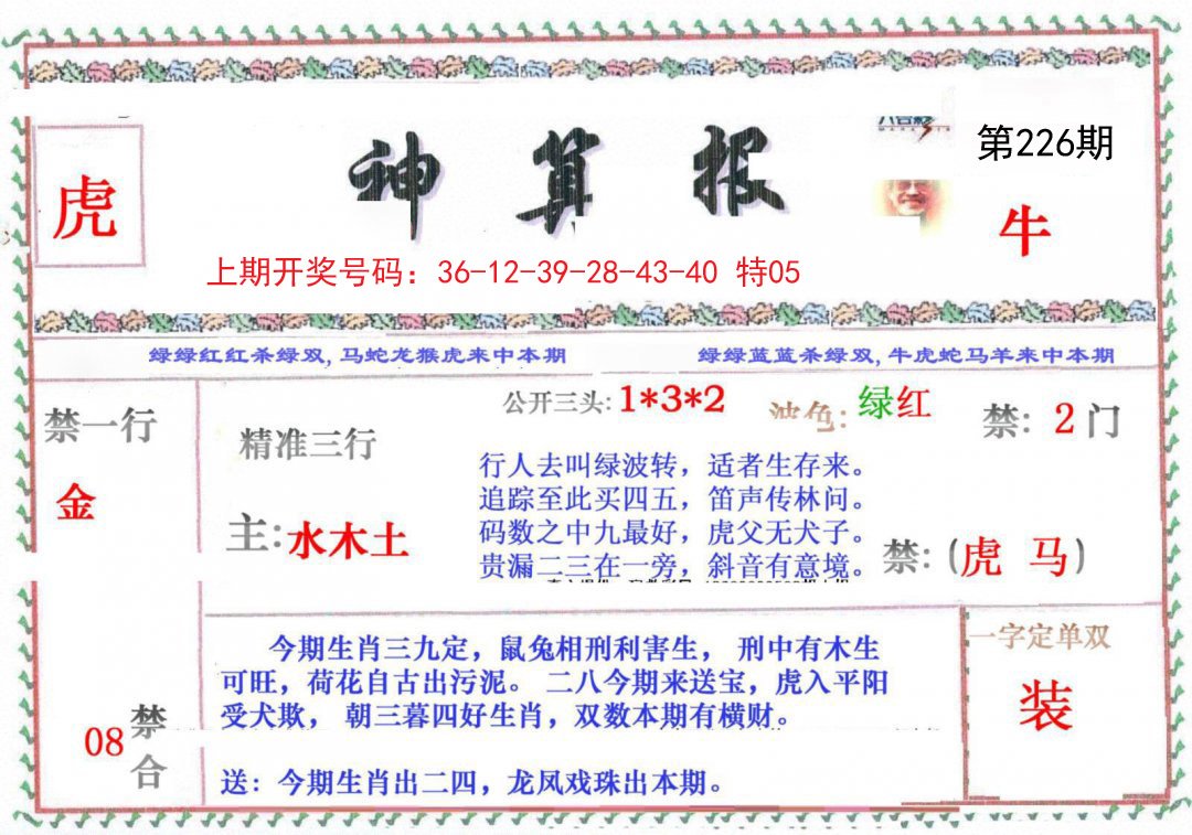 2024226期神算报