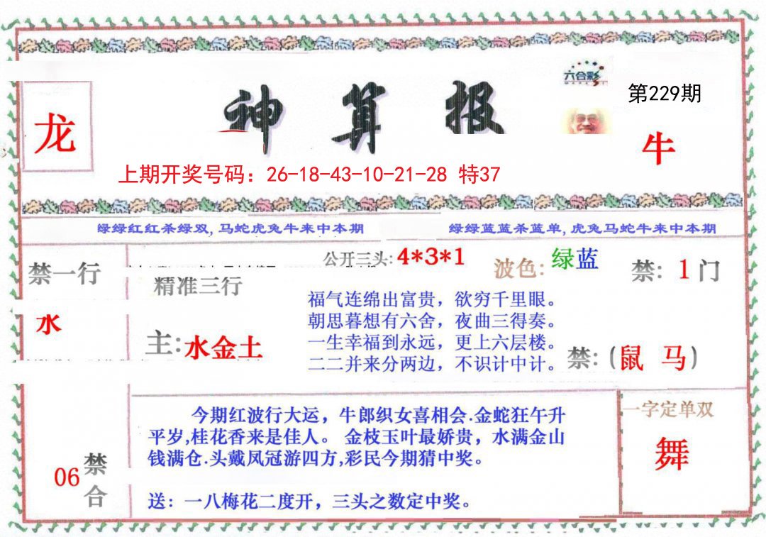 2024229期神算报