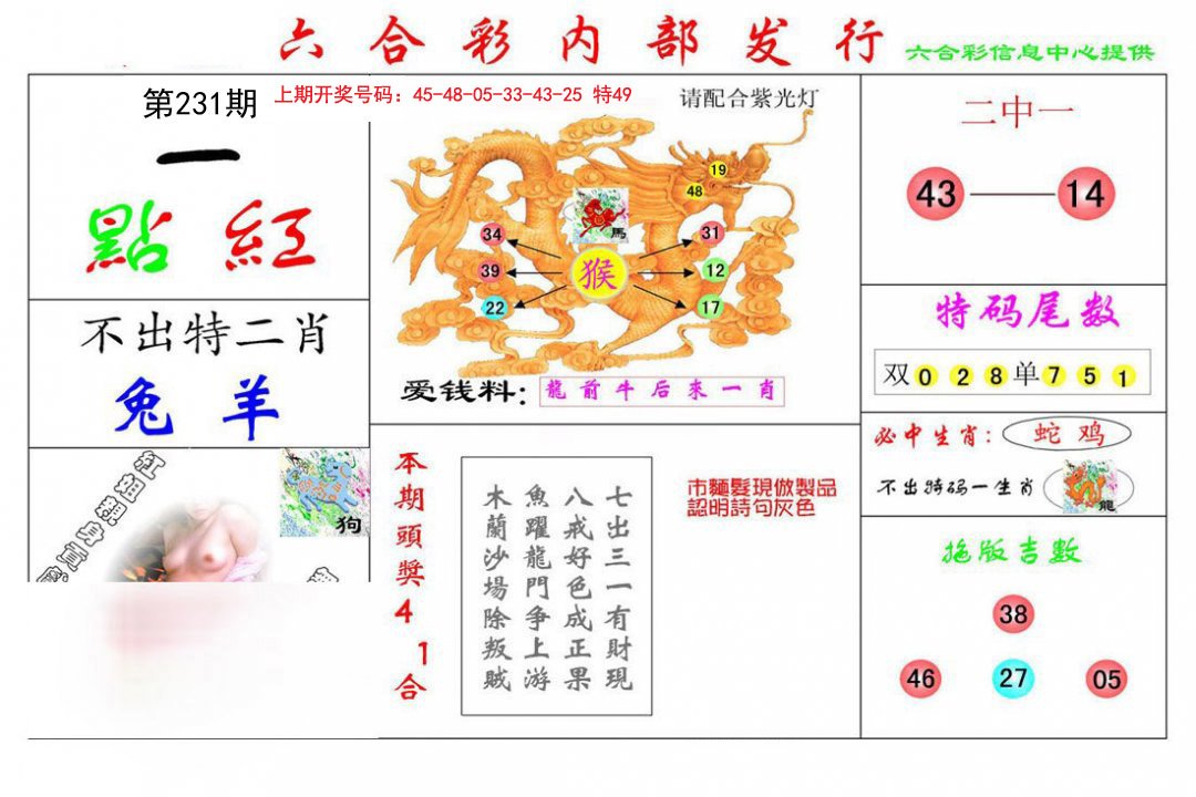 2024231期一点红