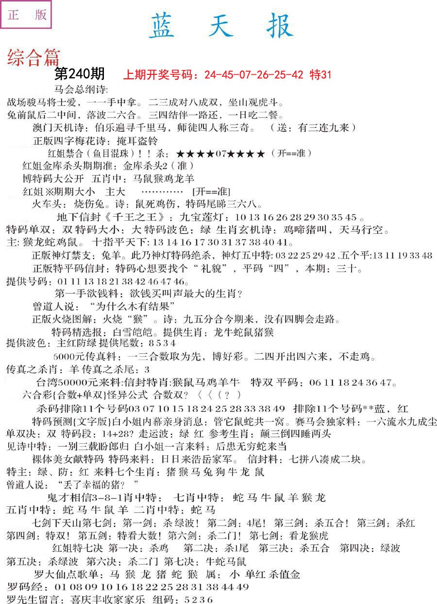 2024240期蓝天报A