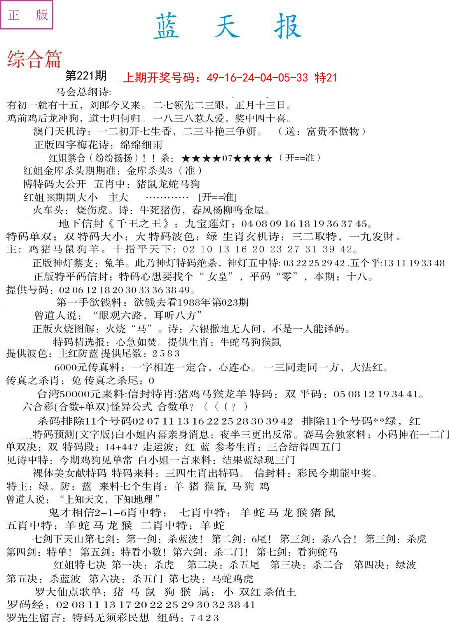 2024221期蓝天报A