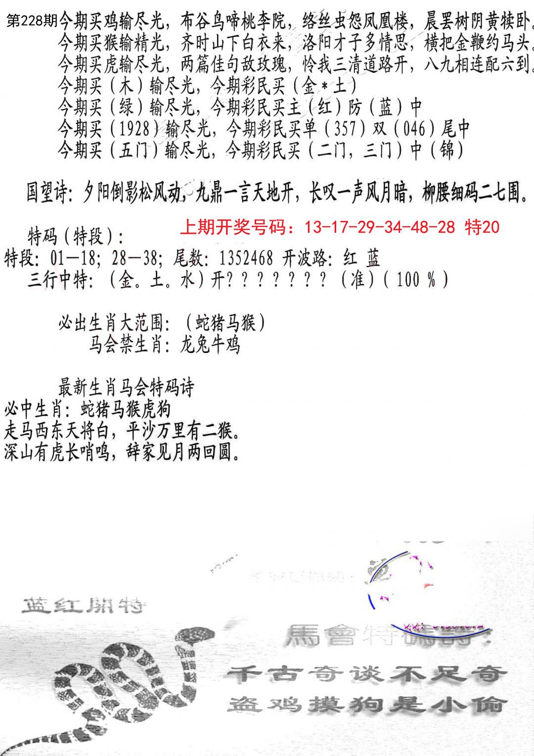2024228期蛇报B